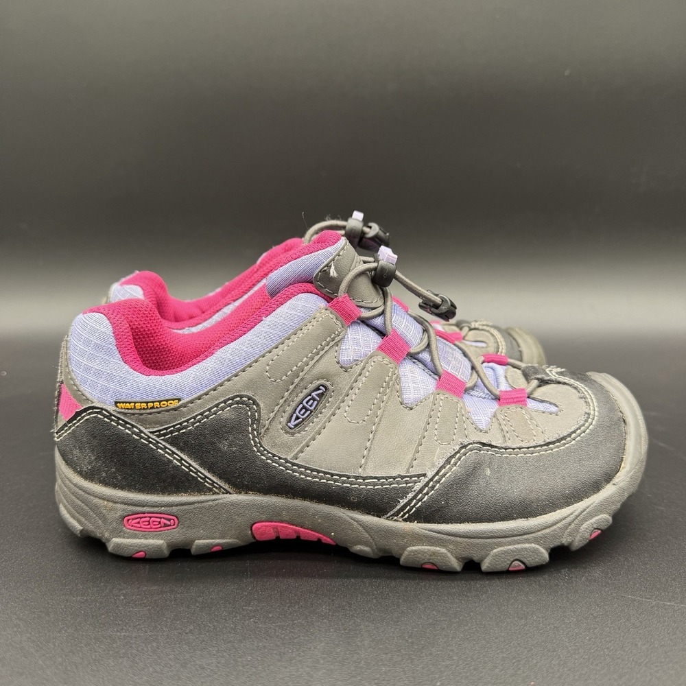 Keen Pagosa Low Hiking Shoes Size 3 Purple Pink Gray Waterproof